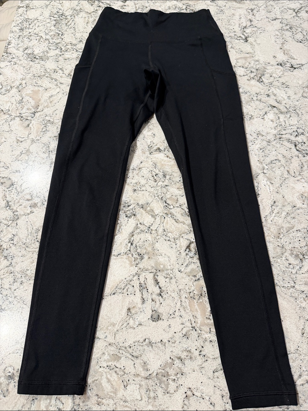 Aerie Black fleece lined Performance Leggings - Picture 2 of 3
